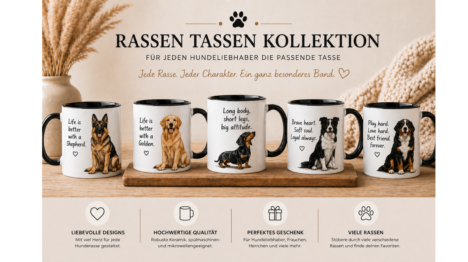 Hunderassen Tassen 🐾
