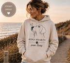 Kind Hearts Save Lives Hoodie, Dog Lover Gift, Rescue Dog Hoodie, Animal Lover Sweatshirt, Minimalist Dog Hoodie, Gift for Dog Mom