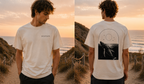 Minimalistisches Ocean T-Shirt – Wal Rückenprint, SUSTAIN Brustlogo, Unisex Streetwear Shirt, Geschenk für Meeresliebhaber