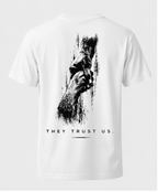 Dog Lover T-Shirt - They Trust Us Shirt, Hundeliebe Geschenk, Human Dog Bond Shirt, Tierliebhaber Geschenk, Hunde Shirt Unisex