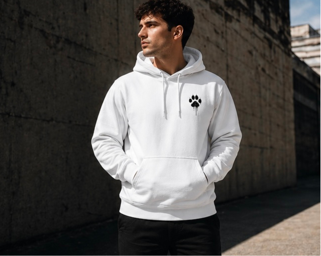 Hoodie „They Trust Us.“ Hund & Mensch Statement Hoodie