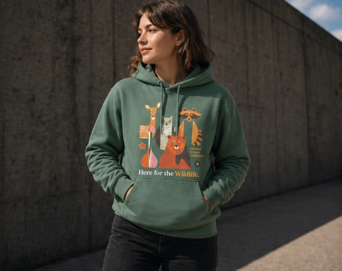 Unser Bio Kapuzen Hoodie – Tierfreundliches Design für Wildtierschutz