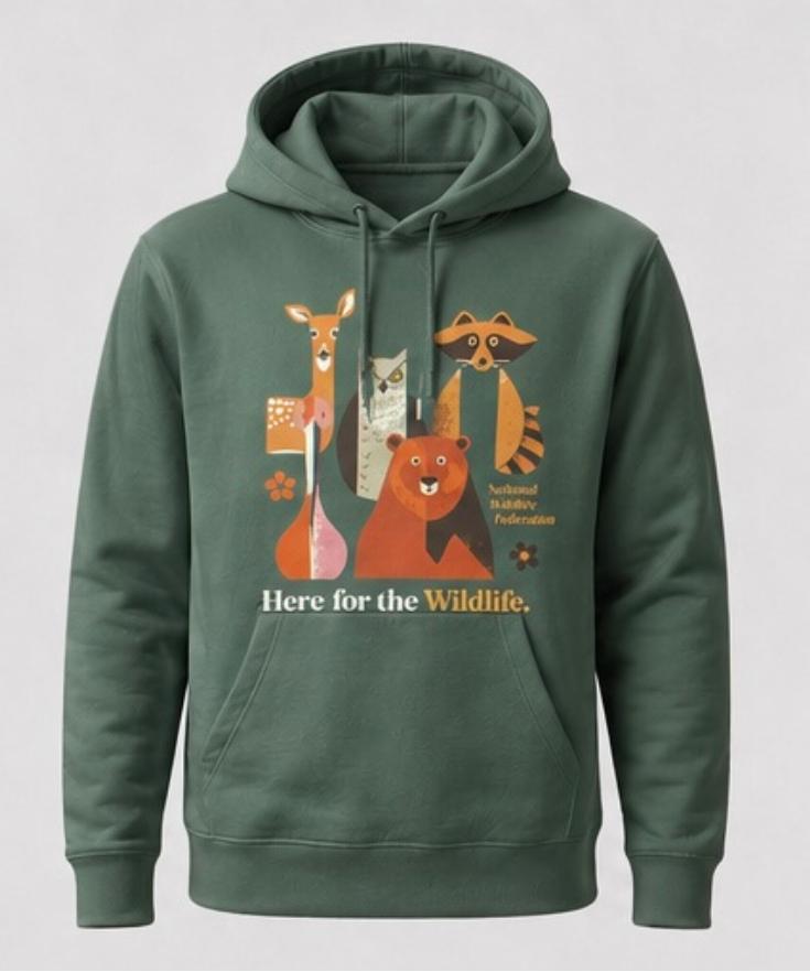 Unser Bio Kapuzen Hoodie – Tierfreundliches Design für Wildtierschutz